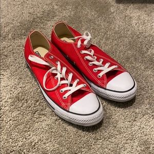 Red Converse sneakers